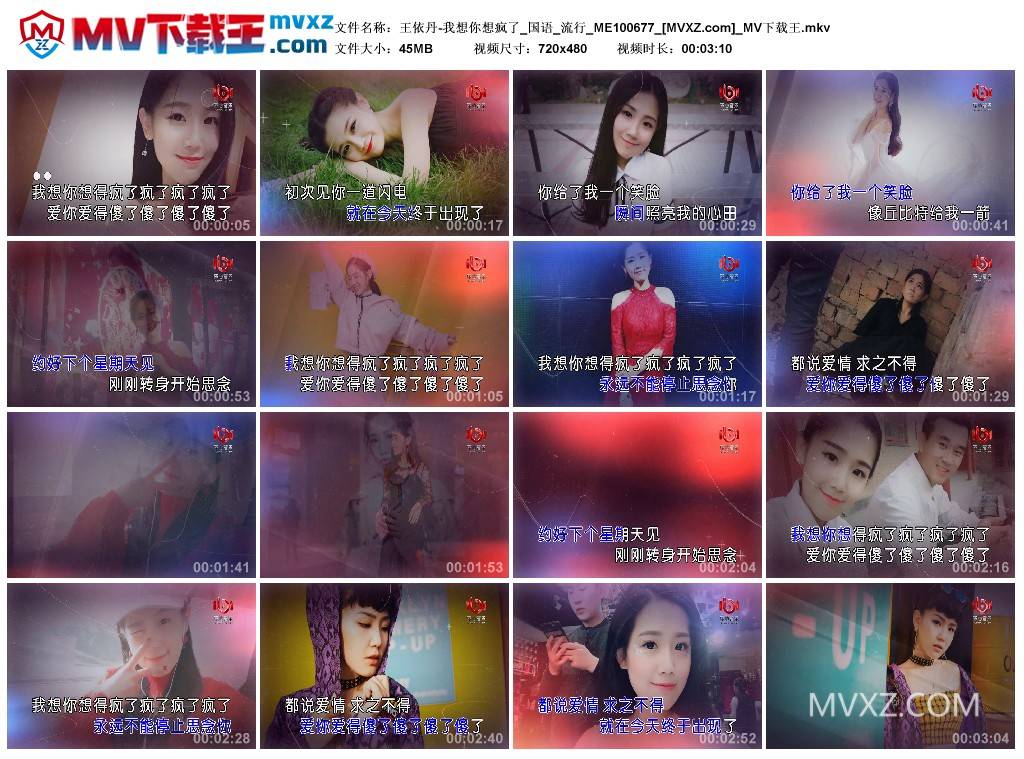 王依丹-我想你想疯了_国语_流行_ME100677